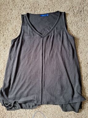 Apt. 9 Black Layered V-Neck Tank